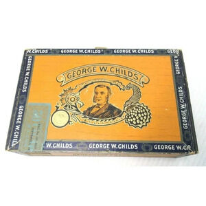 George W. Childs Factory No 117 Niles & Moser Cigar Co. Cigar Box EMPTY